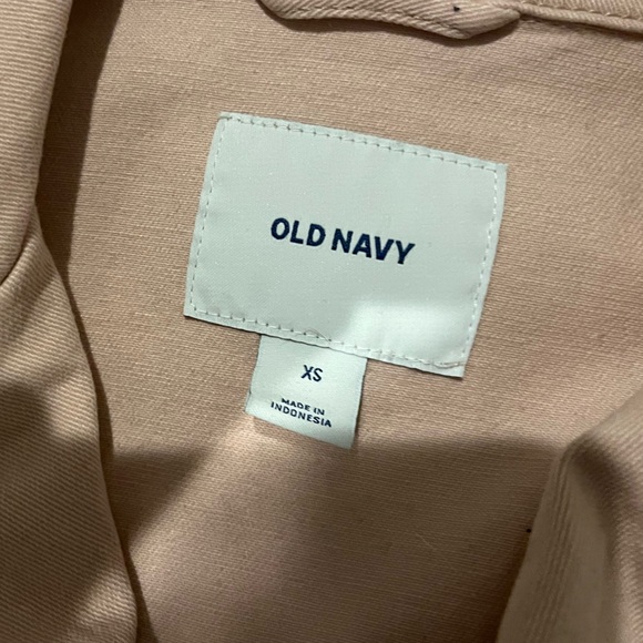 Pink Old Navy twill moto jacket NWOT - Picture 3 of 6